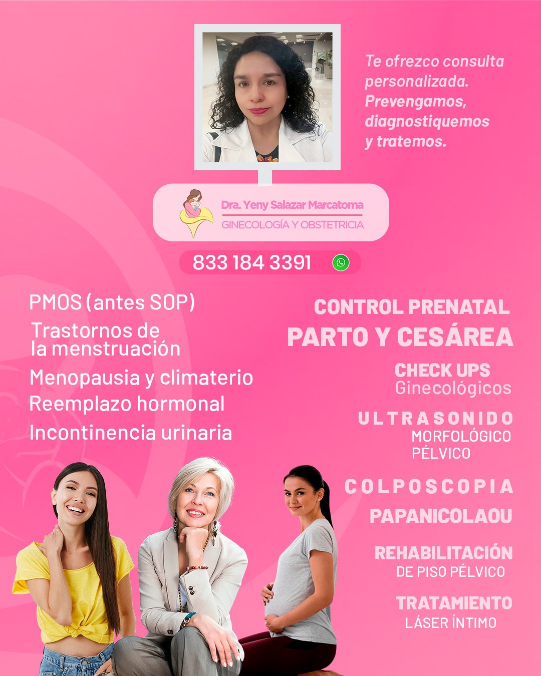 Dra. Yeny Salazar Marcatoma Ginecóloga en Tampico